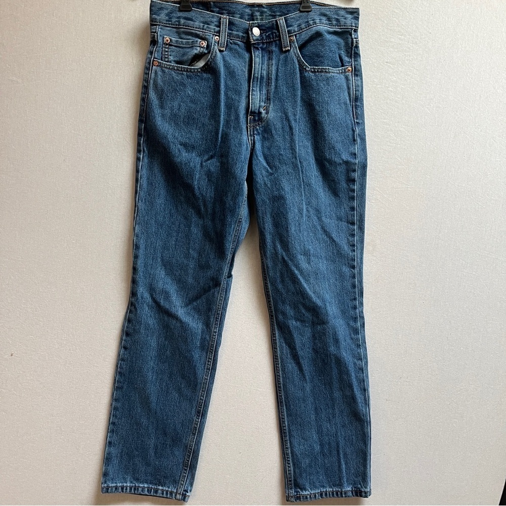 Levi’s 516 Straight Leg Classic Blue Denim Jeans Sz 33